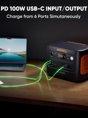 Jackery Explorer 1000 v2 Portable Power Station, 1500W AC Output, 4000-Cycle Battery, Fast 1-Hour Charging, Lightweight 23.8 lbs, Smart App Control
