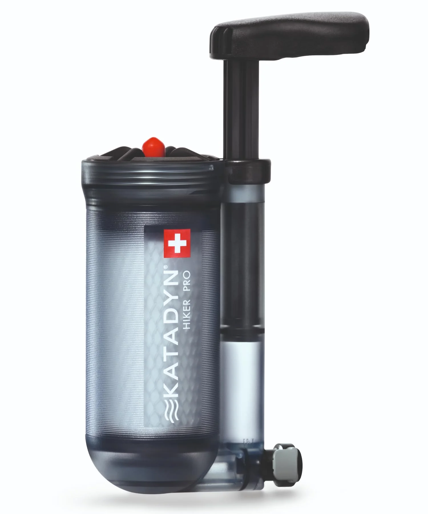 Katadyn Hiker Pro Hand Pump Water Filter - Lightweight, Fast Flow, Easy Clean, 0.2-Micron Filtration for Hiking & Camping