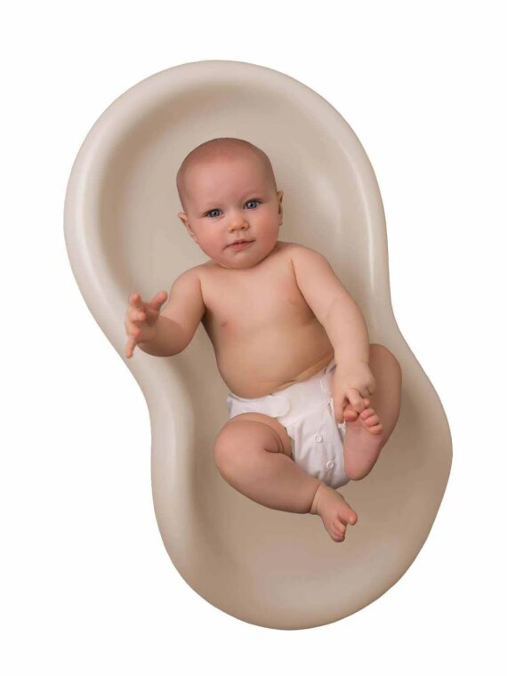 Keekaroo Peanut Changer - Easy Clean, Slip-Resistant Diaper Changing Pad, Made in USA