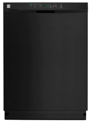Kenmore 13099 24" Built-In Dishwasher, PowerWave Spray Arm, Black, Quiet 53 dBA, Time Display