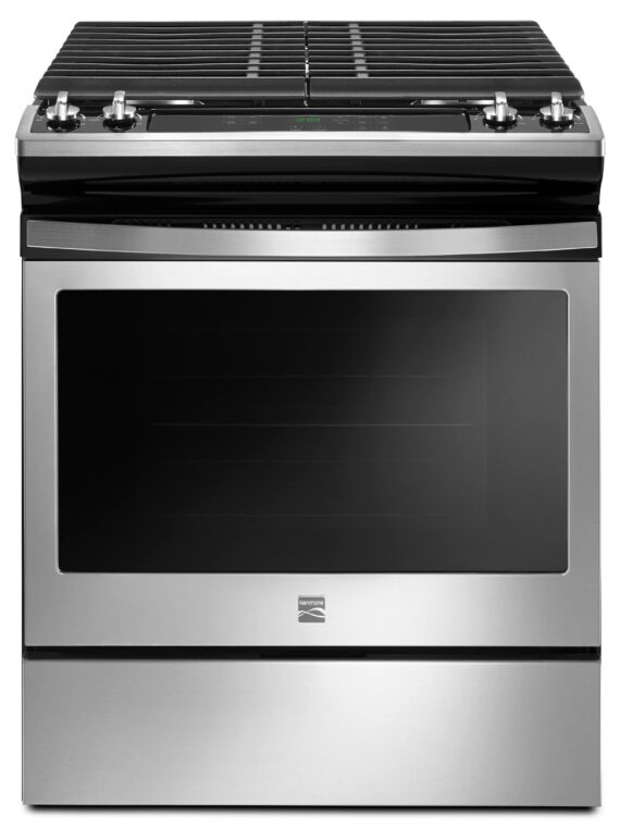 Kenmore 75113 5.0 Cu. Ft. Slide-In Gas Range with Turbo Boil Burner, Stainless Steel