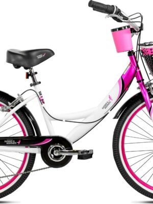 Kent Bicycles Susan G. Komen 24″ Multi-Speed Cruiser Bike for Girls, Pink/White/Black, 7-Speed, Ages 12+