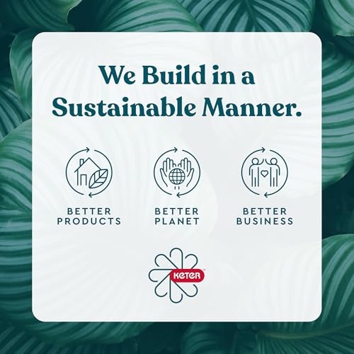 Keter Kentwood 92 Gallon Resin Deck Box, Durable Storage & Bench, Lockable Lid, Easy Assembly