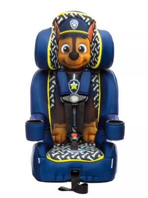 KidsEmbrace DC Comics Caped Crusader 5-Point Harness Booster Car Seat with Cup Holders, 2-in-1 Design, Safety Certified