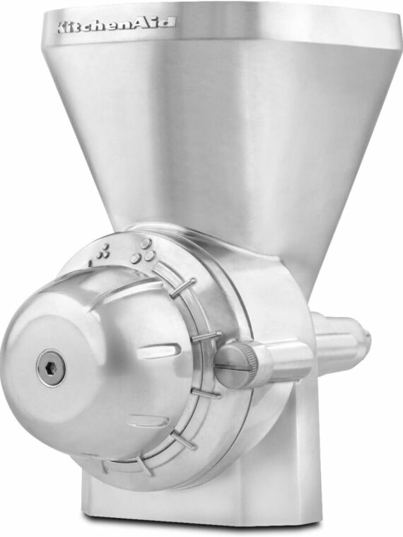 KitchenAid Grain Mill Attachment for Stand Mixers, Adjustable 12 Levels, All Metal, Includes Cleaning Brush
