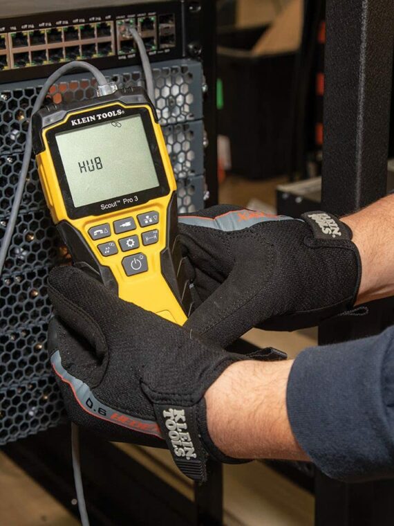 Klein Tools Coaxial Cable Tester Kit VDV501-853, RJ11/12 RJ45 F-Connector, PoE Detection, Wiremap, Length Measurement