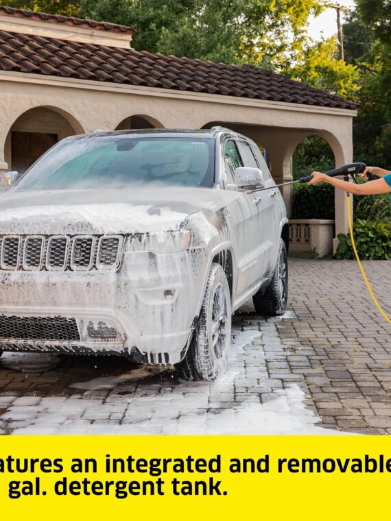 Kärcher Max 2250 PSI Electric Pressure Washer with Quick-Connect Wand, 3 Nozzles, and Onboard Detergent Tank