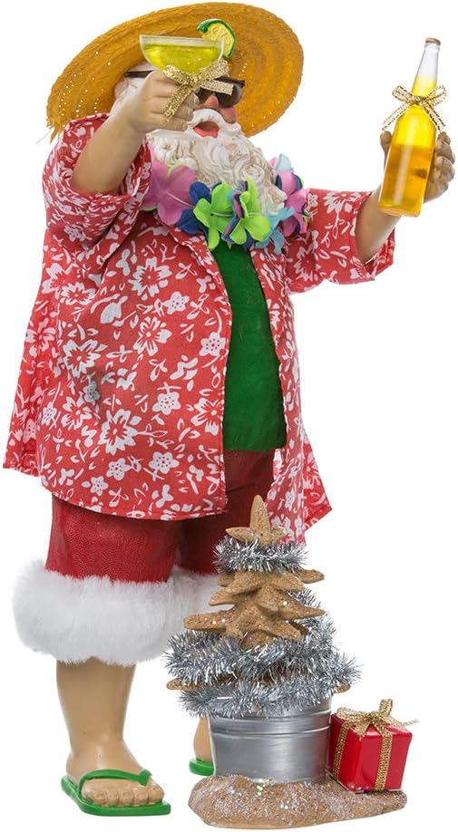 Kurt Adler 10.5" Musical Fabriche Italian Santa Figurine - Holiday Decor