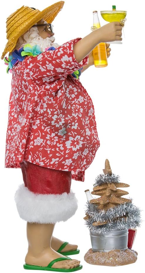 Kurt Adler 10.5" Musical Fabriche Italian Santa Figurine - Holiday Decor