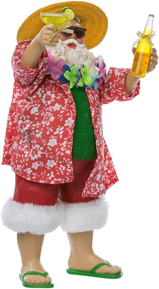 Kurt Adler 10.5" Musical Fabriche Italian Santa Figurine - Holiday Decor