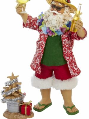 Kurt Adler 10.5″ Musical Fabriche Italian Santa Figurine – Holiday Decor