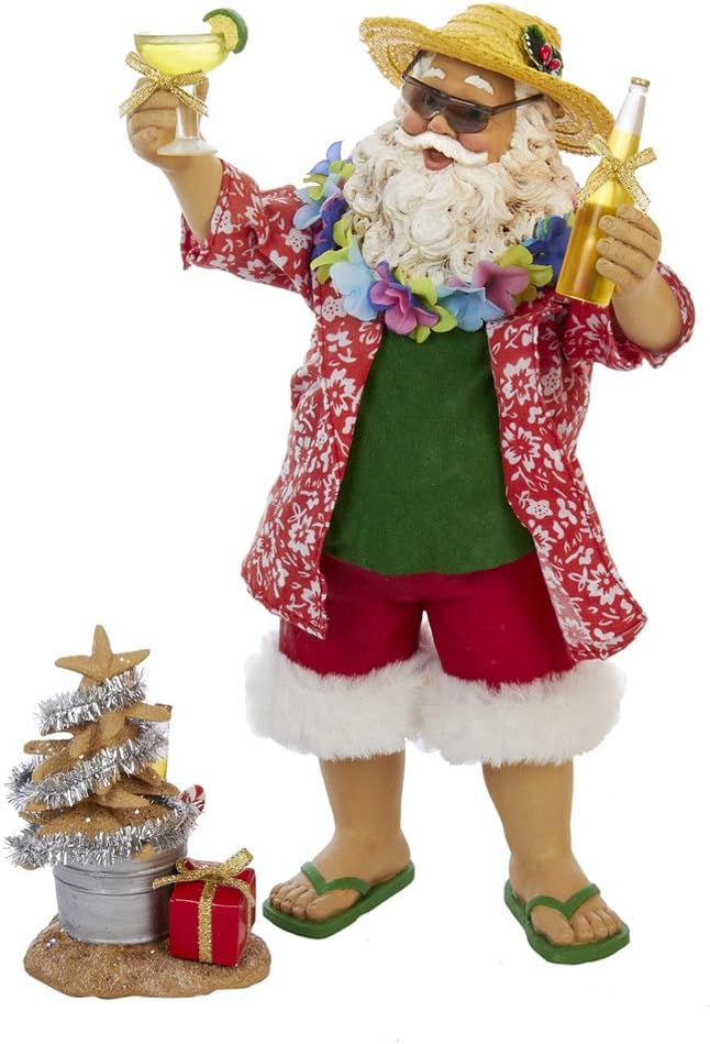 Kurt Adler 10.5" Musical Fabriche Italian Santa Figurine - Holiday Decor