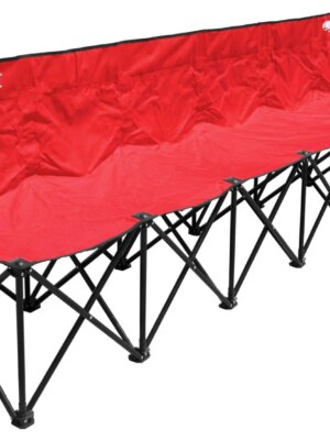 Kwik Goal 6-Seat Collapsible Sideline Bench with Carrying Bag