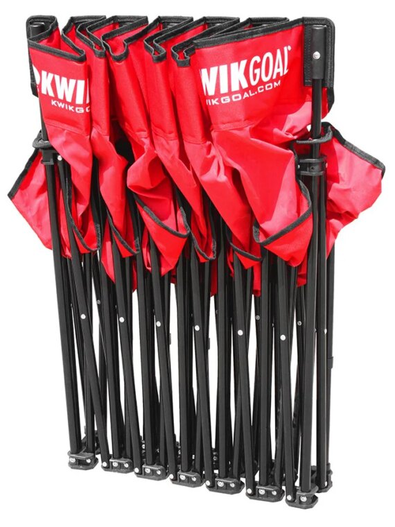 Kwik Goal 6-Seat Collapsible Sideline Bench with Carrying Bag