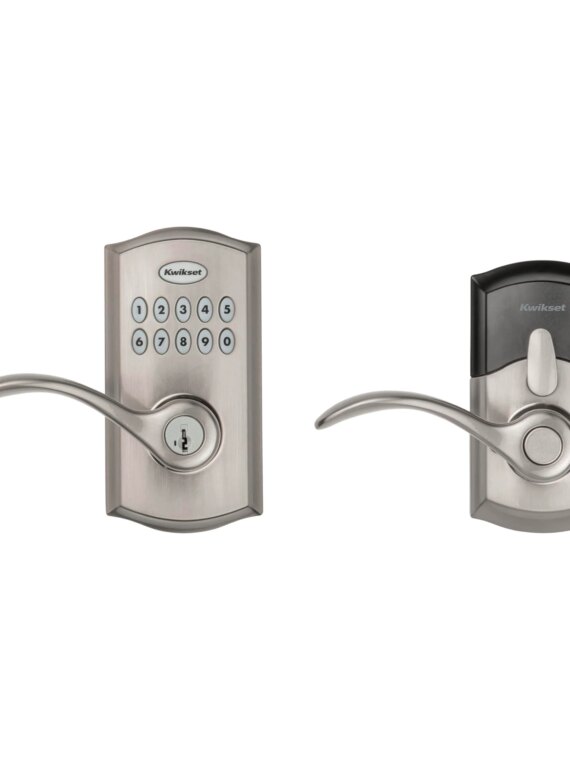 Kwikset SmartCode 955 Keyless Keypad Door Lock with Handle, Auto Lock, SmartKey Security, Easy Install