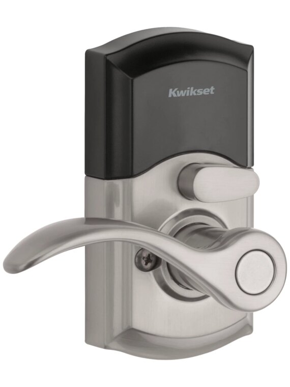 Kwikset SmartCode 955 Keyless Keypad Door Lock with Handle, Auto Lock, SmartKey Security, Easy Install