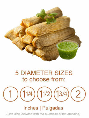 La Tamalera Manual Tamale Machine, 48-50 Tamales/Cycle, Freestanding, Easy Clean, Made in USA