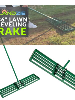 Landzie 36" Steel Lawn Leveling Rake - Durable, Efficient, Easy Assembly