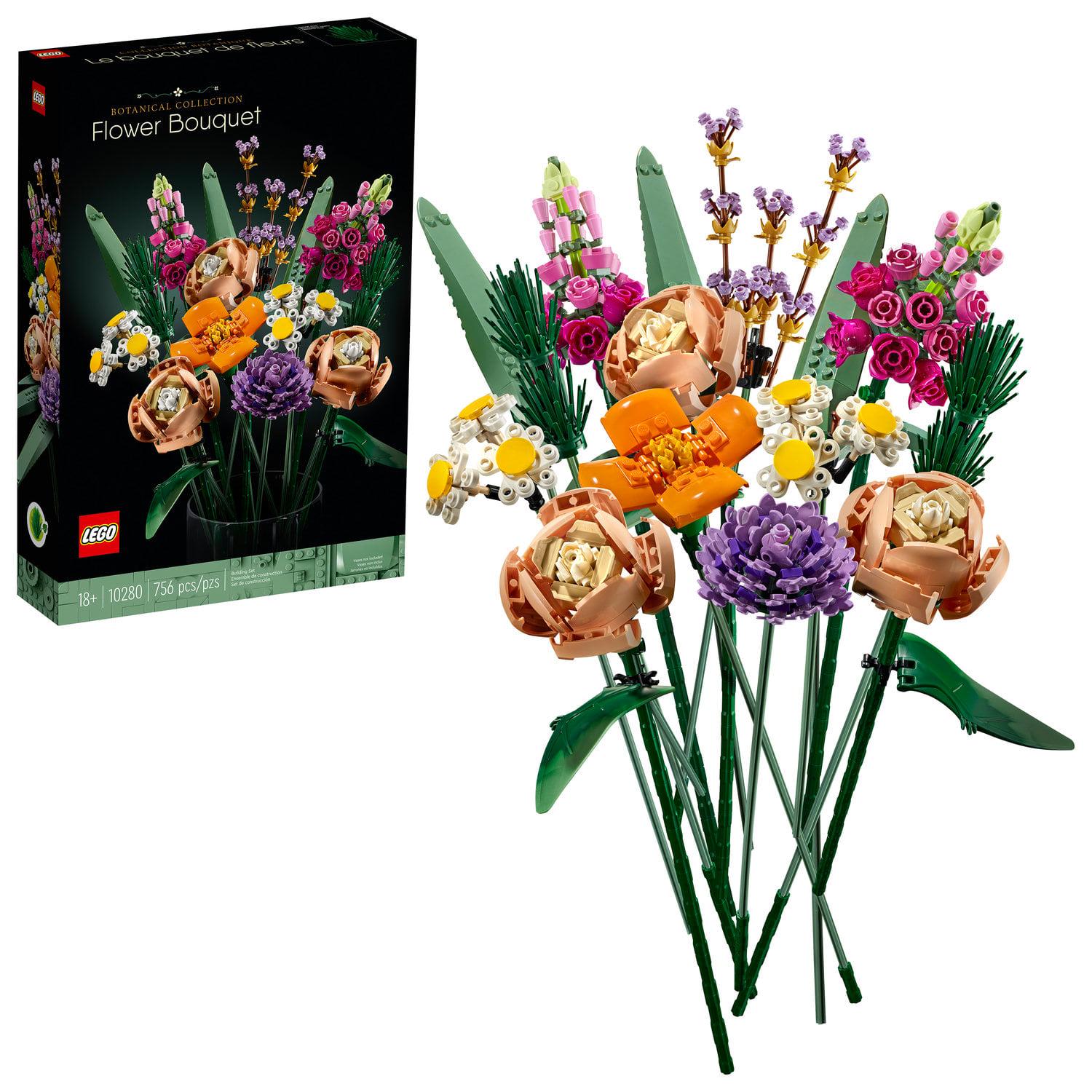 LEGO Botanical Collection Flower Bouquet 10280, Creative Building Set for Adults, Multicolor, 756 Pieces