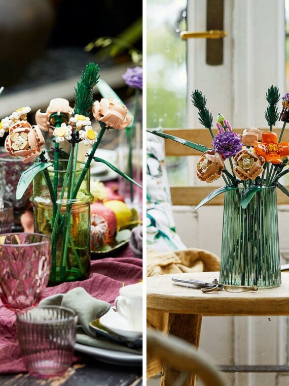 LEGO Botanical Collection Flower Bouquet 10280, Creative Building Set for Adults, Multicolor, 756 Pieces