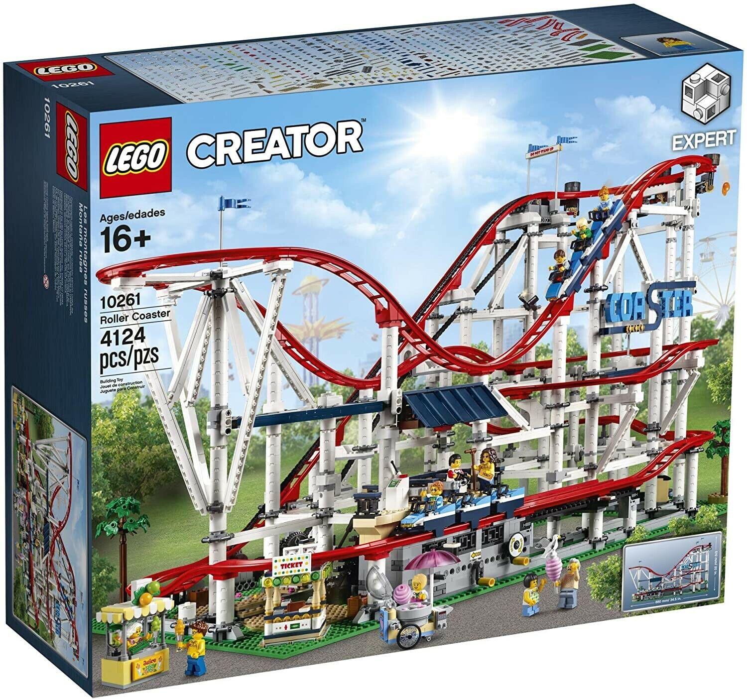 LEGO Creator Expert Roller Coaster 10261, Retired Set, New & Sealed, 4124 Pieces, Age 16+