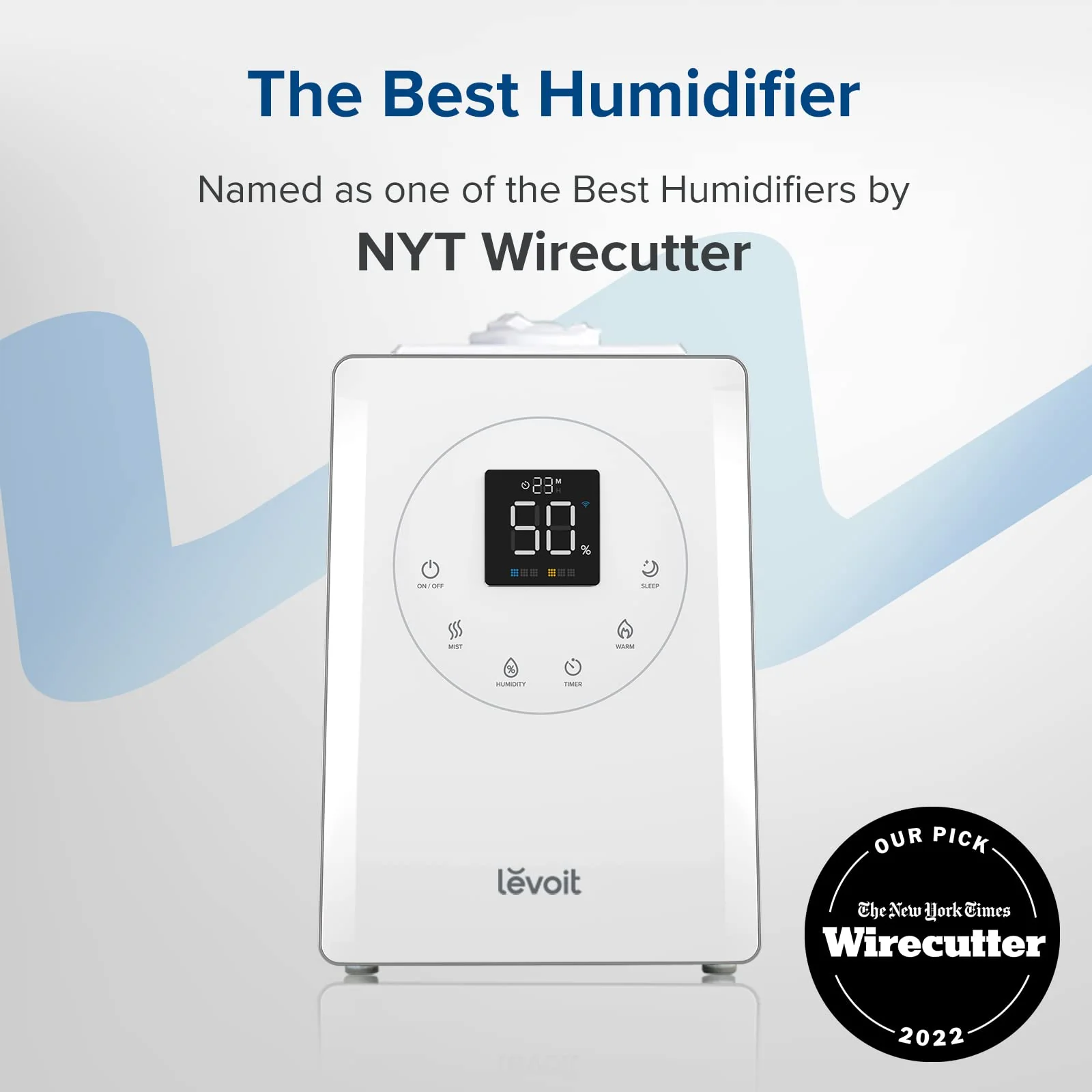 LEVOIT LV600S Smart Humidifier, Warm & Cool Mist, 753 sq ft Coverage, App & Voice Control, Essential Oil Diffuser, Quiet Sleep Mode