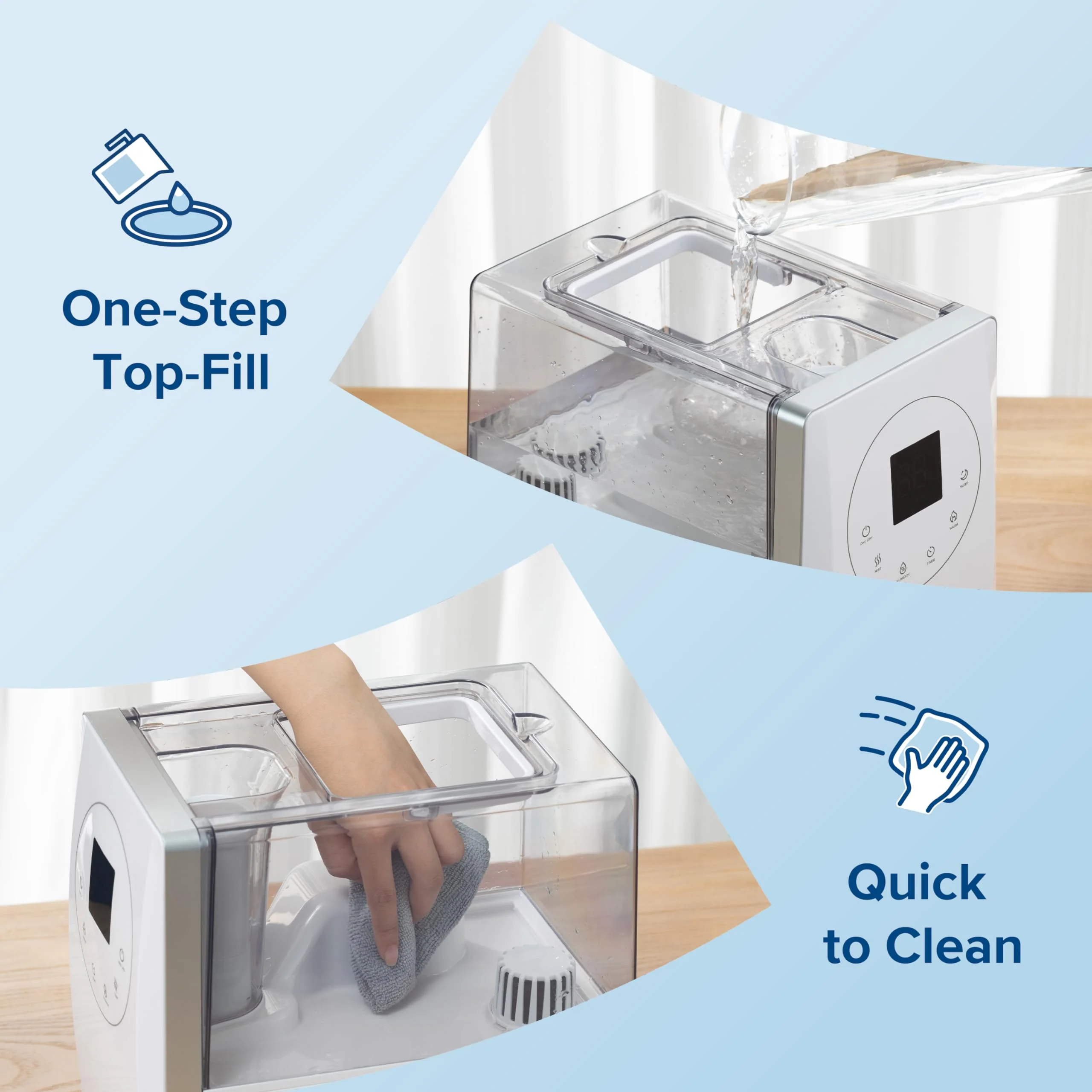LEVOIT LV600S Smart Humidifier, Warm & Cool Mist, 753 sq ft Coverage, App & Voice Control, Essential Oil Diffuser, Quiet Sleep Mode