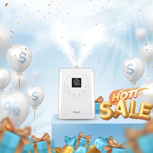 LEVOIT LV600S Smart Humidifier, Warm & Cool Mist, 753 Sq Ft Coverage, App & Voice Control, Essential Oil Diffuser, Top-Fill Design
