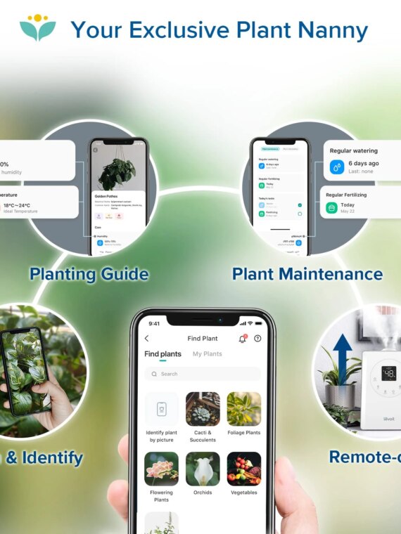 LEVOIT LV600S Smart Humidifier, Warm & Cool Mist, 753 Sq Ft Coverage, App & Voice Control, Essential Oil Diffuser, Top-Fill Design