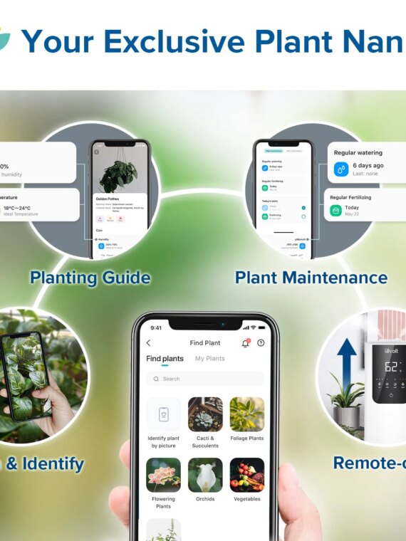 LEVOIT Smart Warm & Cool Mist Humidifier, 4.5L, App Control, Dual Nozzles, Essential Oil Tray, Quiet Operation