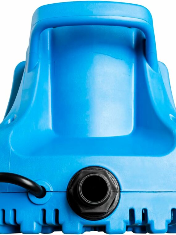Little Giant Automatic Submersible Pool Cover Pump, 1/3 HP, 1745 GPH, Ergonomic Design, Easy Maintenance