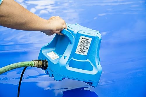 Little Giant Automatic Submersible Pool Cover Pump, 1/3 HP, 1745 GPH, Ergonomic Design, Easy Maintenance
