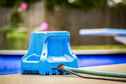 Little Giant Automatic Submersible Pool Cover Pump, 1/3 HP, 1745 GPH, Ergonomic Design, Easy Maintenance