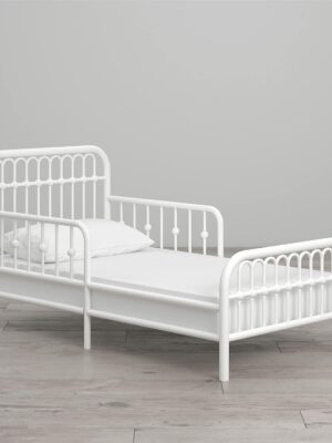 Little Seeds Monarch Hill Ivy White Metal Toddler Bed - Victorian Style, Sturdy Support, CPSIA Certified
