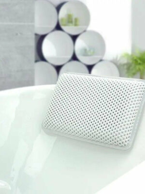Luxury Soft Bathtub Pillow - Ultimate Neck Support, Cushioned Bolsters, Mildew-Resistant, Easy Install with Suction Cups