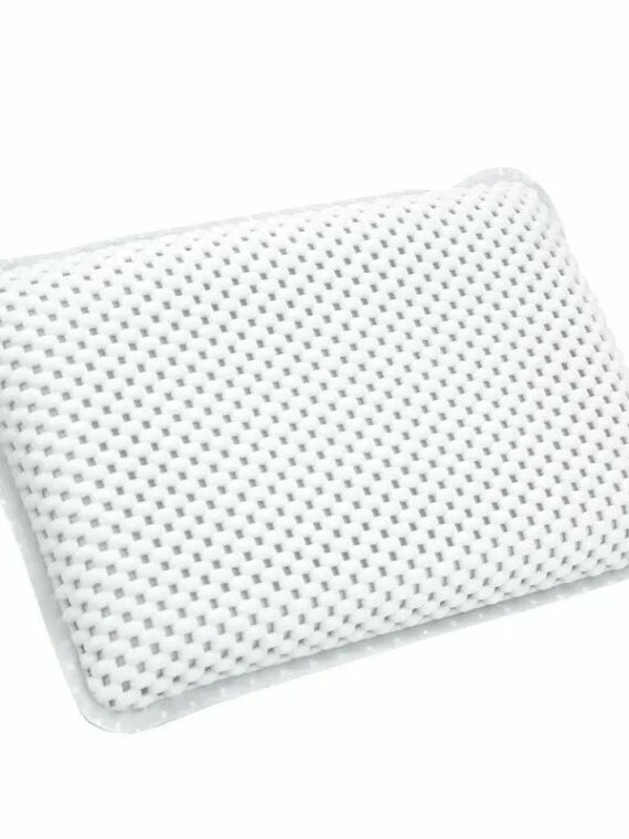Luxury Soft Bathtub Pillow - Ultimate Neck Support, Cushioned Bolsters, Mildew-Resistant, Easy Install with Suction Cups