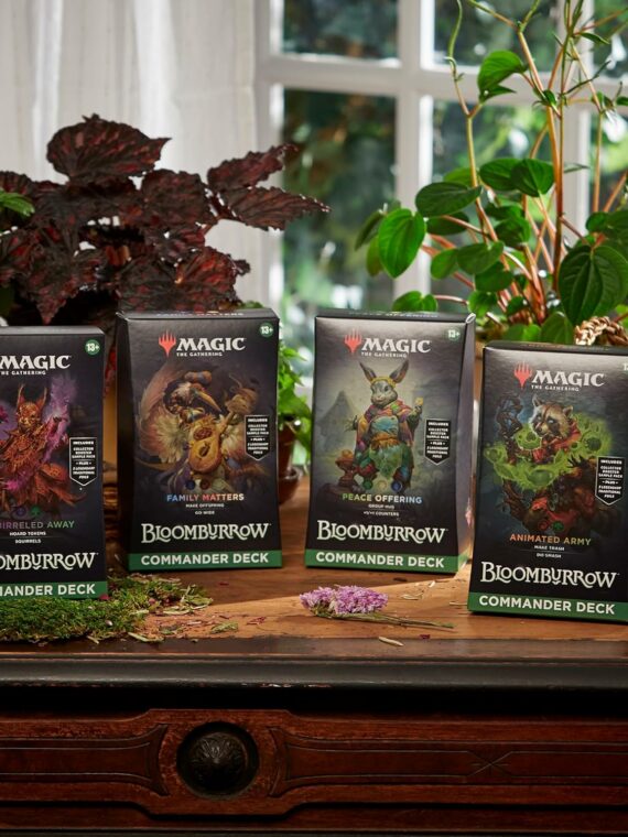 Magic: The Gathering Bloomburrow Commander Deck Bundle - 4 Decks with Exclusive Cards & Tokens
