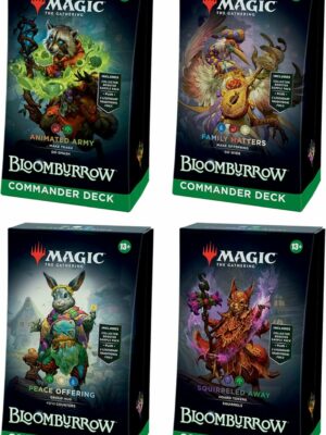 Magic: The Gathering Bloomburrow Commander Deck Bundle - 4 Decks with Exclusive Cards & Tokens