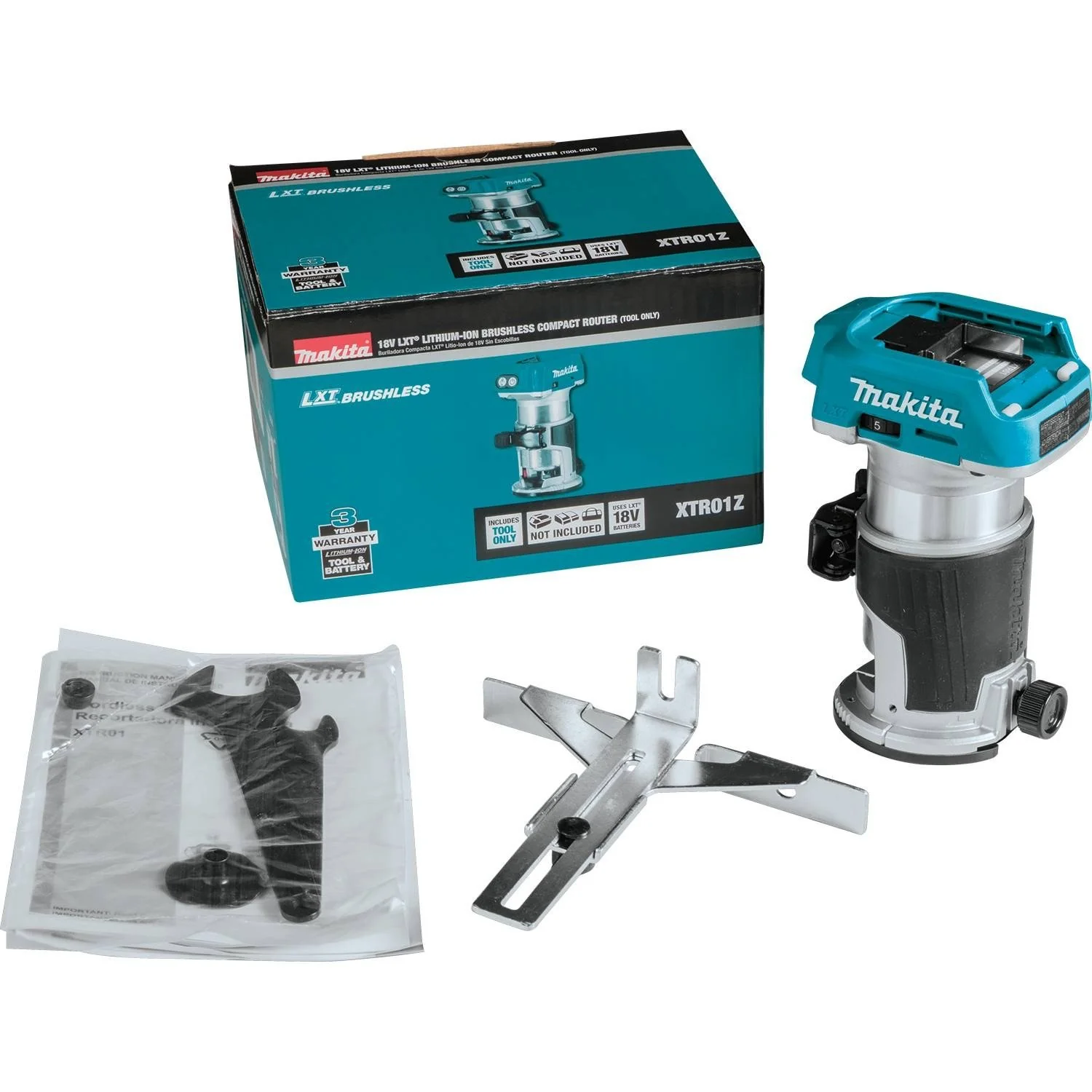 Makita 18V LXT Brushless Cordless Compact Router with Variable Speed Control