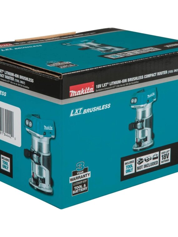 Makita 18V LXT Brushless Cordless Compact Router with Variable Speed Control
