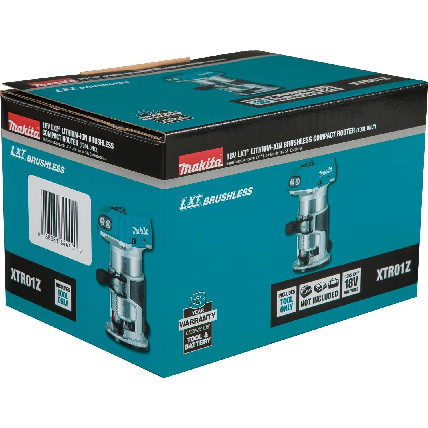 Makita 18V LXT Brushless Cordless Compact Router with Variable Speed Control
