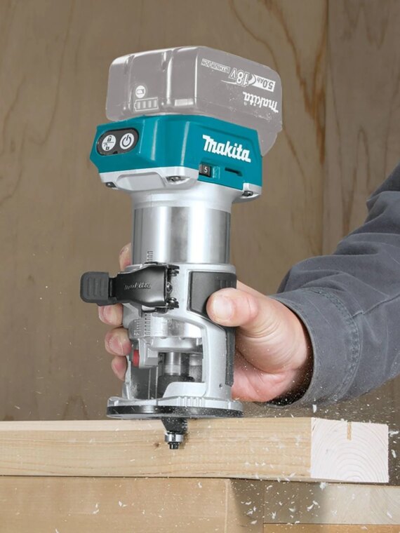 Makita 18V LXT Brushless Cordless Compact Router with Variable Speed Control