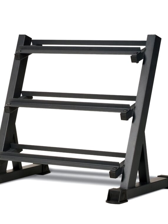 Marcy 3-Tier Dumbbell Rack - Heavy-Duty Steel, Space-Saving Design, Home Gym Weight Storage Organizer