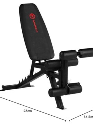 Marcy 6-Position Adjustable Utility Bench with High-Density Foam Padding, Steel Frame, Supports 600 lbs