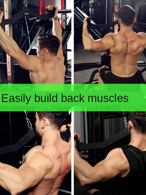 MARSAFIT 5PCS Home Gym Fitness Set - Solid Steel T-Bar & V-Bar with Ergonomic Grips, Supports 880 lbs, Ideal for Strength Training