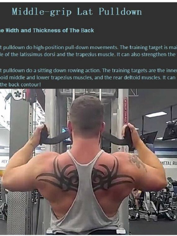 MARSAFIT 5PCS Home Gym Fitness Set - Solid Steel T-Bar & V-Bar with Ergonomic Grips, Supports 880 lbs, Ideal for Strength Training