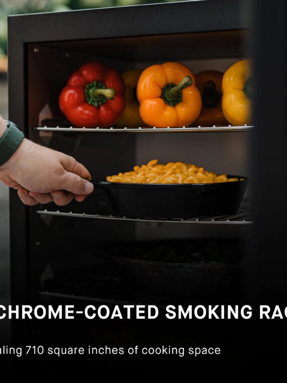 Masterbuilt 30" Digital Electric BBQ Smoker with Side Wood Chip Loader & Chrome Racks