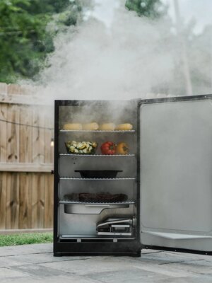 Masterbuilt 30″ Digital Electric BBQ Smoker with Side Wood Chip Loader & Chrome Racks