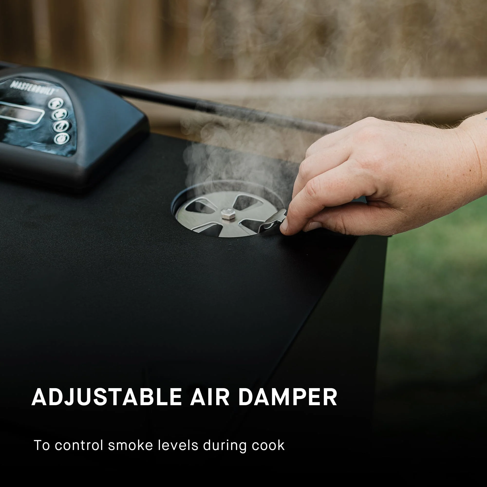 Masterbuilt 30" Digital Electric BBQ Smoker with Side Wood Chip Loader & Chrome Racks