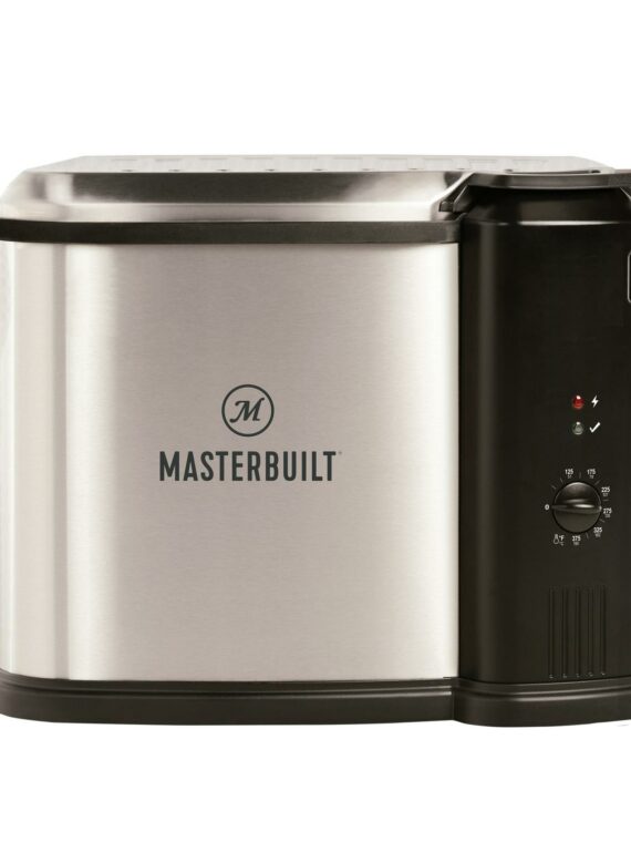 Masterbuilt XL Electric Fryer, Boiler & Steamer, 10L, Silver, Stainless Steel, 3-in-1 Cooking Appliance